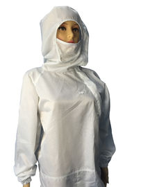 Biotech/traje seguro farmacéutico del ESD del recinto limpio de los materiales del ESD con Hood And Facemask