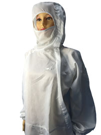 Biotech/traje seguro farmacéutico del ESD del recinto limpio de los materiales del ESD con Hood And Facemask