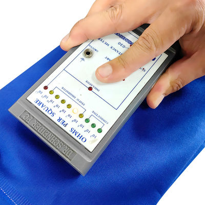 Tejido de trabajo antiestático azul ESD de algodón poli-mezcla ignífugo para áreas antiestáticas