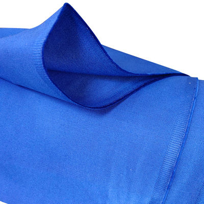 Tejido de trabajo antiestático azul ESD de algodón poli-mezcla ignífugo para áreas antiestáticas