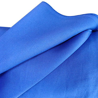 Tejido de trabajo antiestático azul ESD de algodón poli-mezcla ignífugo para áreas antiestáticas