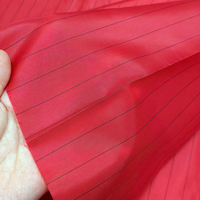 Bandas rojas de 17 mm 99% de poliéster + 1% de bandas conductoras de laboratorio de lino libre de antistatico ESD Tejido antistatico