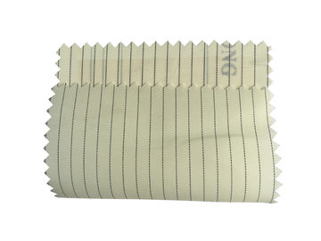 Tela cruzada tejida 100D libre de polvo de la raya 100D X de la tela 5m m del ESD para el casquillo del ESD del Workwear