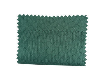La tela estática anti verde oscuro ESD de 135 G/M hizo punto el poliéster 6m m Diamond Pattern