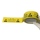 La cinta amarilla adhesiva de acrílico del piso del vinilo para marcar el ESD protegió áreas
