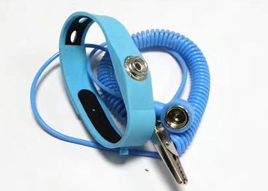 Amarillo azul rosado de la pulsera del silicio de la bobina del cordón del diámetro 2.5m m de la púrpura estática anti de la longitud los 2.4m