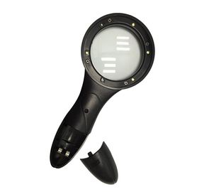 Baterías seguras estáticas antis de la luz 2 de la lupa 62m m Dia. Lens 5X LED del PDA del ESD necesarias