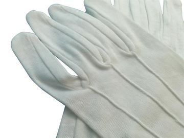 Parásitos atmosféricos antis 100% de los guantes estáticos antis de los guantes de la tela de algodón para la asamblea de la electrónica