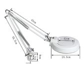Lámpara que magnifica SMD ahorro de energía del brazo oscilante de 5 pulgadas que magnifica la luz del trabajo del LED