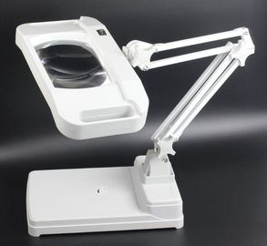 Tamaño de escritorio iluminado lente grande 177m m x 113m m de la fuente de la lámpara que magnifica LED