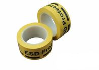 La cinta amarilla adhesiva de acrílico del piso del vinilo para marcar el ESD protegió áreas