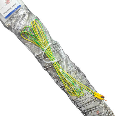 Espaciado de 8cm Cortina de puerta conductiva Ancho 2m * altura 1m Diámetro 6mm Cortina de perlas de acero inoxidable de conducción estática