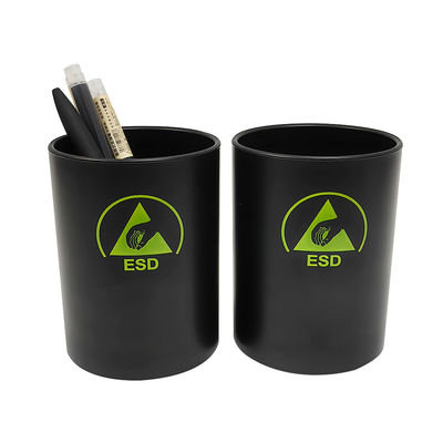ESD negro soporte de pluma de plástico antistático ESD organizador de escritorio para el taller de limpieza de la sala