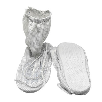 Zapatos ESD Antiestático Blanco 5mm Cinturón de Tejido ESD Botas de seguridad Sala limpia Botas a prueba de polvo