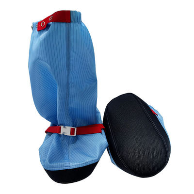 Salón limpio azul Antiestático Botas de trabajo 5MM de rayas ESD de tela botas largas