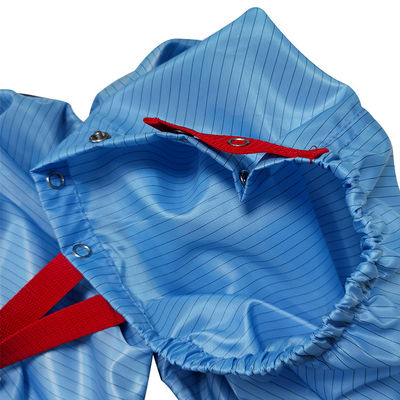 Salón limpio azul Antiestático Botas de trabajo 5MM de rayas ESD de tela botas largas