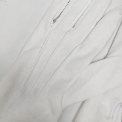 Respirador 100% de algodón guante de joyería blanca ceremonia desfile guardia de honor guantes de vestimenta formal