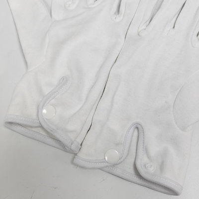 Respirador 100% de algodón guante de joyería blanca ceremonia desfile guardia de honor guantes de vestimenta formal
