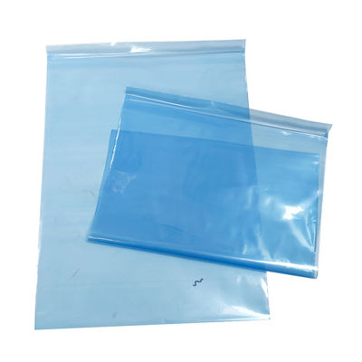 0.75mm*300*400mm Bolsas de protección antistaticas azules ESD Bolsa de cierre con cremallera para salas limpias