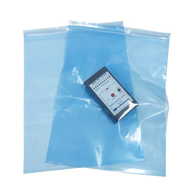 0.75mm*300*400mm Bolsas de protección antistaticas azules ESD Bolsa de cierre con cremallera para salas limpias
