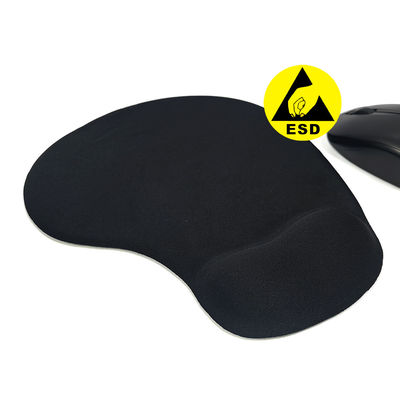 ESD Antistático Escritorio Negro Suave Durable de Silicona de muñeca de descanso Pad de ratón