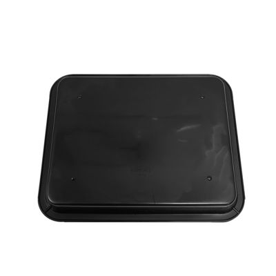 217x174x26mm Negro ESD Antistático Platos Cuadrados de Plástico Plato giratorio de círculo electrónico