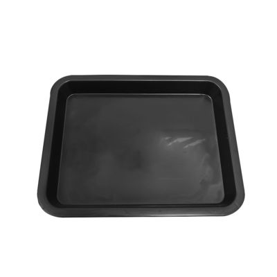217x174x26mm Negro ESD Antistático Platos Cuadrados de Plástico Plato giratorio de círculo electrónico
