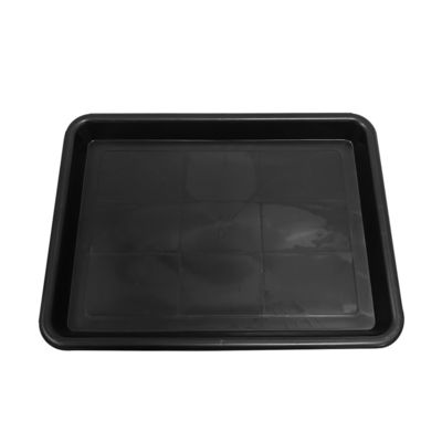 338x255x30mm bandeja cuadrada antiestática negro de plástico rectangular bandeja superficial ESD giradiscos de círculo electrónico