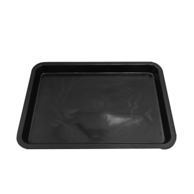 480x328x42mm bandeja cuadrada antiestática negro plástico cuadrado cuenca ESD caja de facturación de piezas electrónicas caja de material de almacenamiento bandeja de plástico