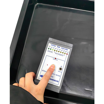 480x328x42mm bandeja cuadrada antiestática negro plástico cuadrado cuenca ESD caja de facturación de piezas electrónicas caja de material de almacenamiento bandeja de plástico