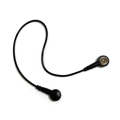 ESD Antistático de PU alambre de tierra Negro de alambre de PU recto 30.5CM para ESD Mat con ambos extremos 10MM Buckle