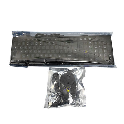 Conjunto de teclado de ratón con cable antistático ESD de sala limpia negra
