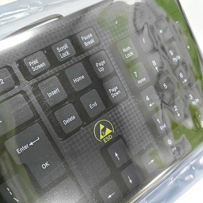 Set de teclado de ratón con cable antiestático de sala limpia negra