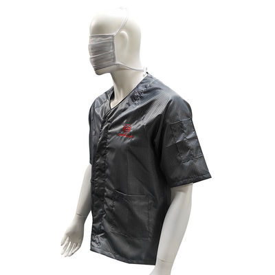 Chaqueta de manga corta de verano gris ESD antistatico