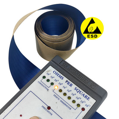 Tela de rodillo de tejido de poliéster de red autoadhesiva antiestática ESD