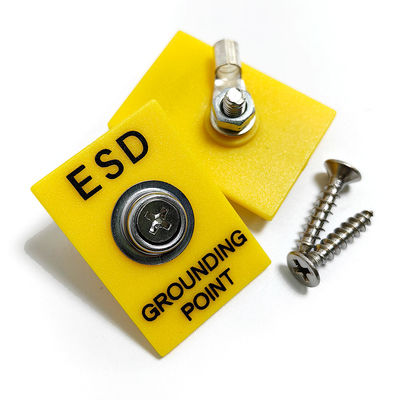 Instalación de tierra ESD 1x10 mm Soto amarillo de conexión a tierra