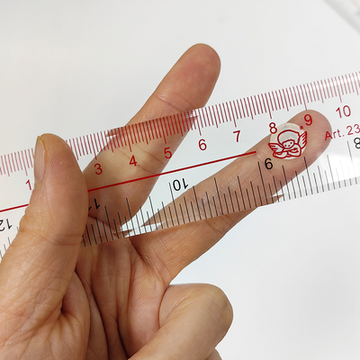 30 cm de plástico transparente ESD regla antistática regla recta