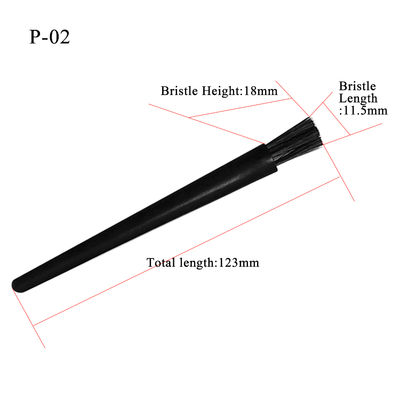 Cepillo antiestático ESD pequeño de fibra de carbono para limpieza industrial