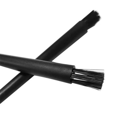 Cepillo antiestático ESD pequeño de fibra de carbono para limpieza industrial