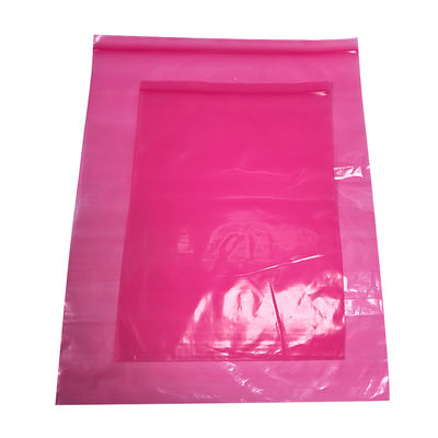 Bolsa de protección autosellante antiestática PE rosa de 250X350MM