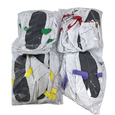 Salón limpio ESD Antiestático Calzado de tubo largo con suela blanda libre de polvo