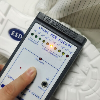 Botas de seguridad antiestáticas ESD con puntera de acero blanco para ropa de trabajo industrial