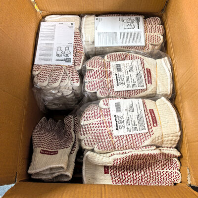 Guantes resistentes al calor bañados en nitrilo para trabajos de alta temperatura