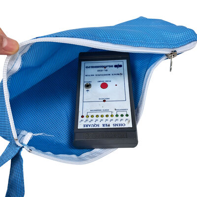 Bolso de almacenamiento de herramientas con cremallera portátil antiestática ESD Azul