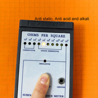 Tejido libre de polvo con ácido antiestático y álcali