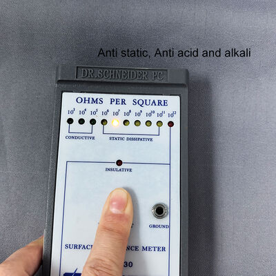 Tejido gris antistatico de ácido antiestático y alcalino para ropa de cuarto limpio