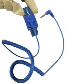 Correa para la muñeca de la descarga electrostática con el cordón ajustable con el clip de cocodrilo