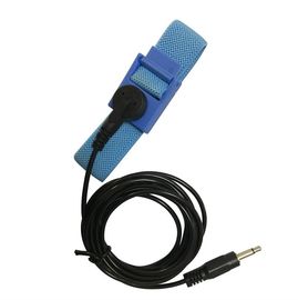 Ajustable dual del alambre de la correa para la muñeca estática anti segura del ESD tejido con la hebilla de 4 milímetros