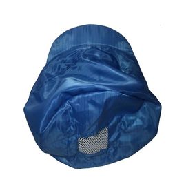 Cinta elástico del color del ESD del casquillo estático anti azul del visera alrededor de Mesh Open On Top