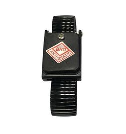 1 banda de muñeca antiestática sin cuerda del metal azul negro de plata seguro de Meg Ohm Resistor ESD